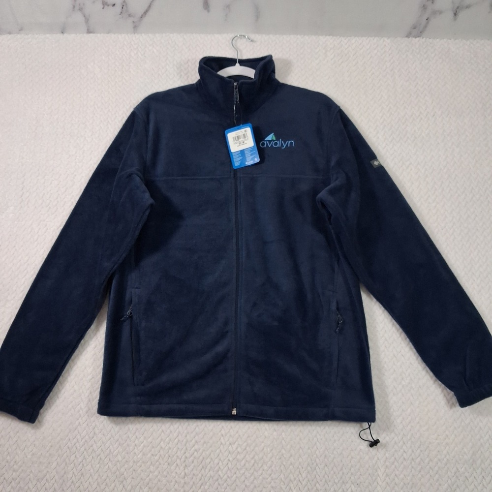Columbia Steens Mountain Fleece Jacket Mens Size M Navy Blue